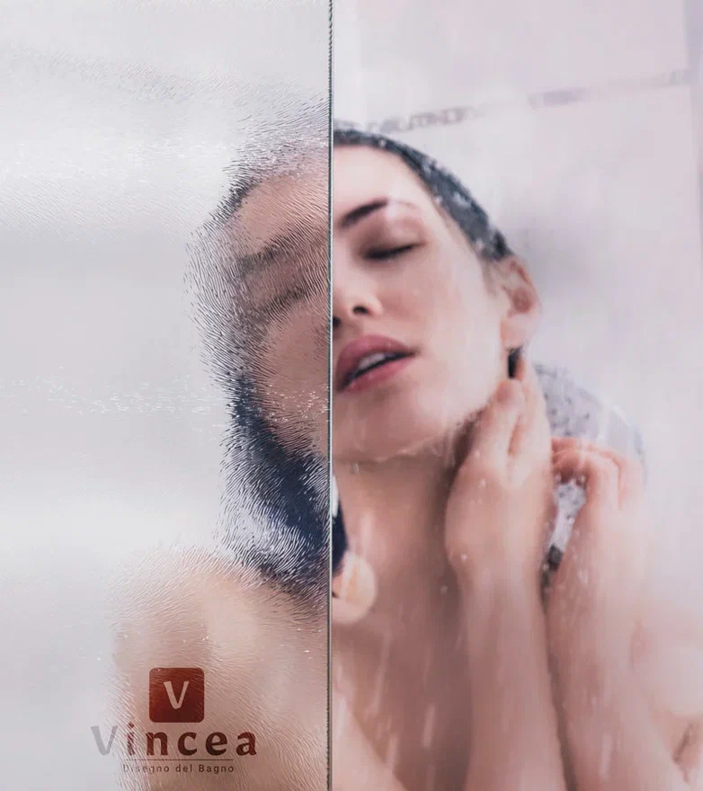 Душевой уголок Vincea Intra VSR-1I901090CH 90/100x90 см хром, стекло шиншилла - 3 изображение