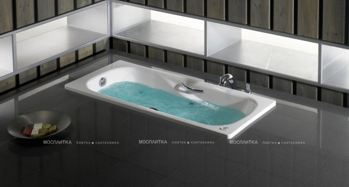 Стальная ванна Roca Princess-N 170х70 2209E0000 с ручками - 2 изображение