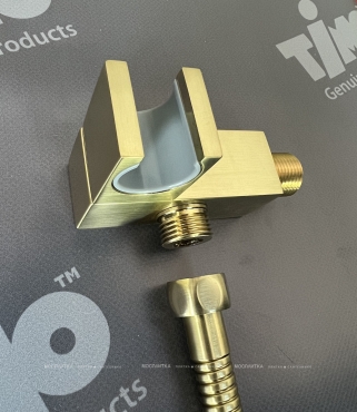 Душевой комплект Timo Petruma SX-5059/17SM с термостатом золото матовое - 6 изображение