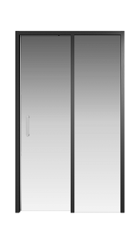 Душевая дверь Creto Nota 120х200 см 122-WTW-120-C-B-6 профиль черный, стекло прозрачное