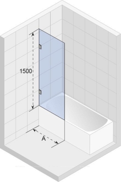 Шторка на ванну Riho Scandic S409-60, GC49300 - 2 изображение