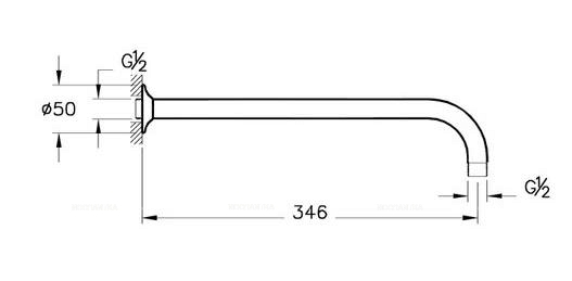 Душевой комплект VitrA Origin A4926636EXP, матовый черный - 12 изображение