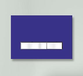Стеклянная клавиша смыва Lavinia Boho RelFix, цвет фиолетовый, c антибактериальным покрытием SanitiZed, 3805005V