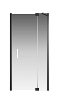 Душевая дверь Creto Tenta стекло прозрачное профиль черный 100х200 см 123-WTW-100-C-B-8 EASY CLEAN