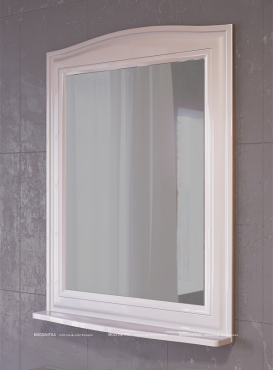 Зеркало Raval Classic Cla.02.80/W, 80 см, белое - 3 изображение