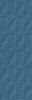 Плитка Outfit Blue Struttura Tetris 3D 25x76 