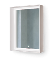 Зеркало Raval Frame Fra.02.60/W, 60 см, с подсветкой, белое