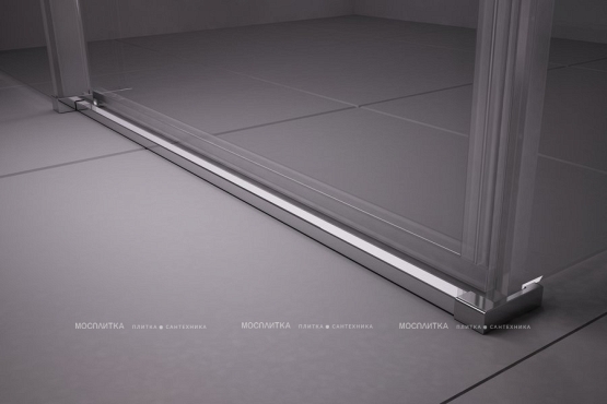 Душевая дверь Ravak Matrix MSDPS-100/80 L 0WLA4U00Z1 сатин стекло прозрачное транспарент - 4 изображение