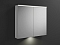 Зеркальный шкаф Burgbad Eqio 90 см SPGT090F2009 белый глянцевый - 2 изображение