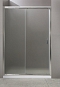Душевая дверь BelBagno Uno-195 110х195 см UNO-195-BF-1-110-P-Cr профиль хром стекло рифленое - 2 изображение